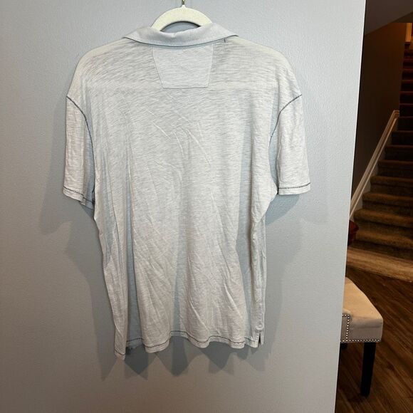 John Varvatos Men’s Light Gray Polo Shirt - Picture 5 of 8